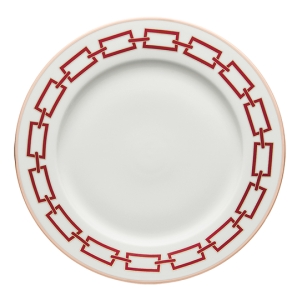 Ginori Catene Scarlet Round Flat Plate - 12"